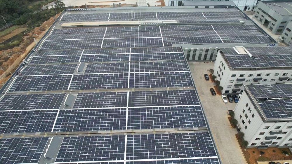 Industrial roof top 2MW Powered by Dual Glass Bifacial Solar PV Module