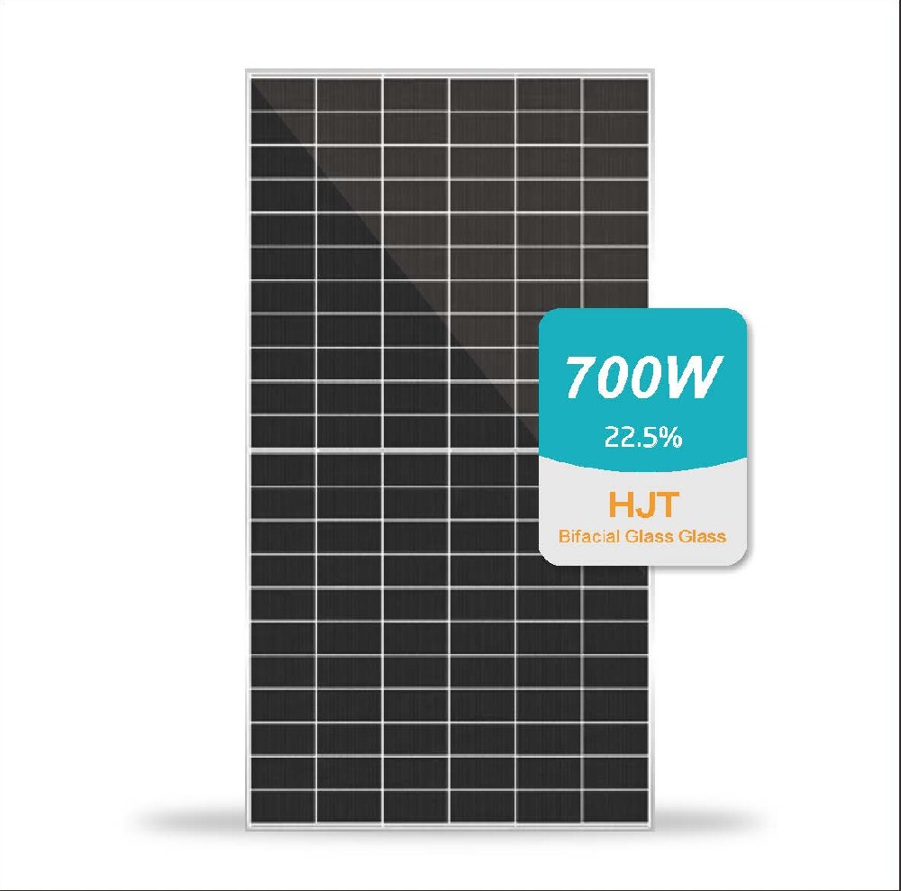 HJT Glass Glass 680W 690Wp 700Watt Photovoltaic High Bifacial Solar Panel Module