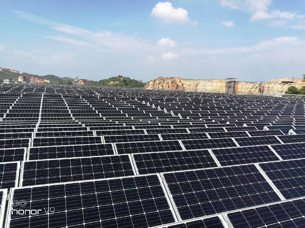 6MW Project 375W Mono PERC single glass Photovoltaic module by 166mm tyye